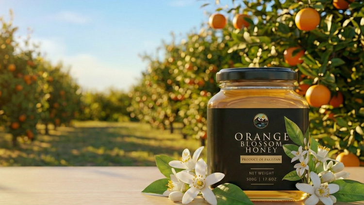 Orange honey 500g with nature 